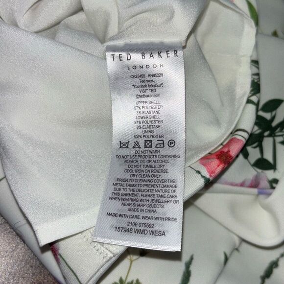 Ted Baker Wesa Hedgerow Dress Floral Sz 1 (US 4/XS) - Picture 11 of 14